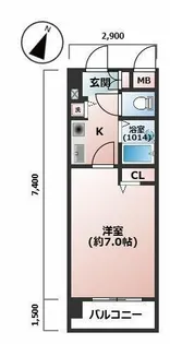 ライオンズマンション平尾第2【4階】の間取り