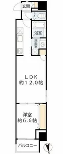 レオンコンフォート南堀江【10階】の間取り
