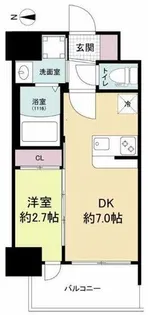 セレニテ新大阪ミラク壱番館【8階】の間取り