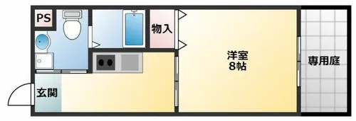 セレーノはびきの【1階】の間取り