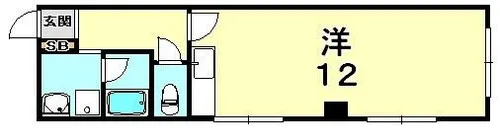 タカラ荘マンション【1階】の間取り