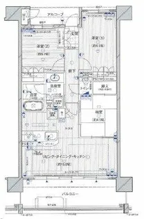 ネバーランド朝霧【7階】の間取り