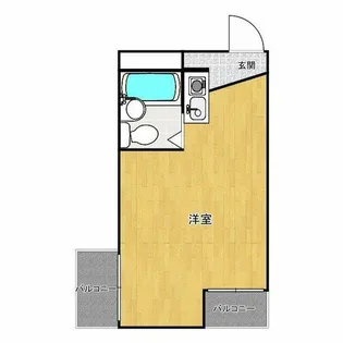 上本町アパートメント【4階】の間取り
