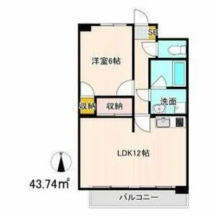 グリーンヒル岡弥【3階】の間取り