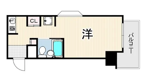 アルテハイム神戸県庁前【4階】の間取り