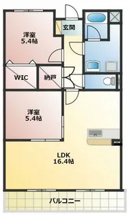 ヒラソール【203号室】の間取り