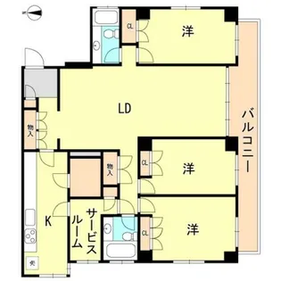 モナリザマンション【2階】の間取り
