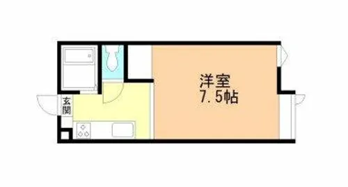 ココロハイツ【206号室】の間取り
