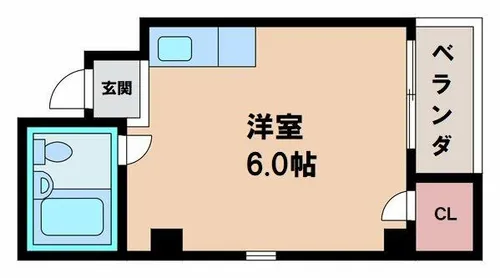 エレガンスコーポⅡ【4階】の間取り