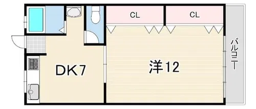 コーポ北村【2階】の間取り