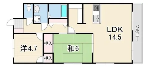 サンフラワー貴崎【2階】の間取り