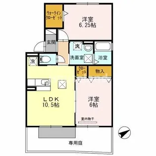 Libero道(リベロミチ)【1階】の間取り