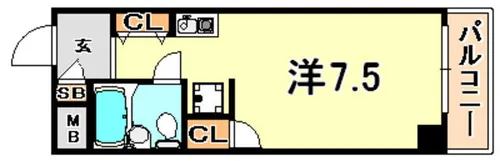 メゾン・ド・エミュウ【2階】の間取り