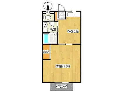 ハイツコトブキ【203号室】の間取り