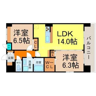 プラジュ千種【4階】の間取り