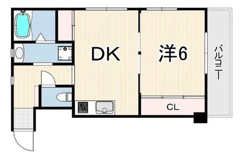サカエハイツ六甲【4階】の間取り