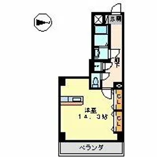スタジオスクエア大須【10階】の間取り