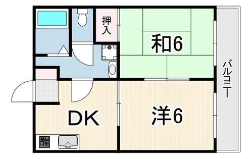 ロイヤルコート山本通【2階】の間取り
