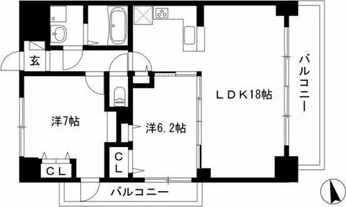 Alba Grande 千種【10階】の間取り