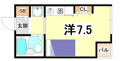 フレンズ王子公園【1階】の間取り