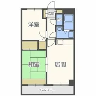 OMレジデンスN39【304号室】の間取り