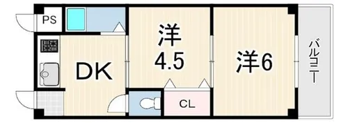 サンハウス図南【1階】の間取り