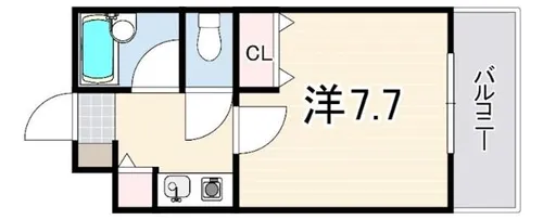 シェレナ六甲【1階】の間取り