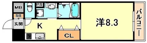 リブェール天城【2階】の間取り