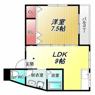 コーポウエムラ【3階】の間取り