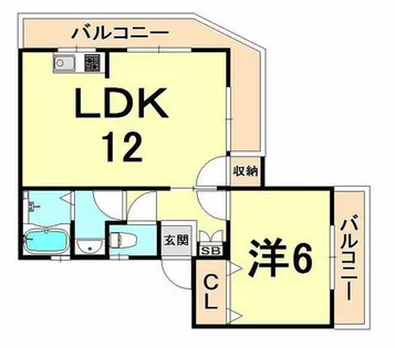 ミスターK北武庫之荘【3階】の間取り