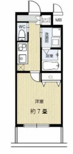 クローバー・グランデ長居公園【604号室】の間取り
