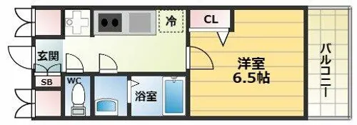 スワンズシティ新大阪ヴィーヴォ【5階】の間取り