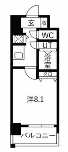 グランフェリーチェ・ナイン【6階】の間取り
