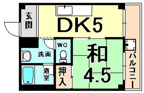 エメラルド立花2【2階】の間取り