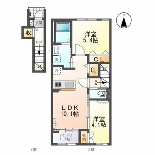 Saint Field (セントフィールド)【2階】の間取り