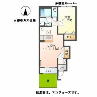 アンビシャス立石【1階】の間取り