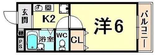 リーガルコート塚口【4階】の間取り