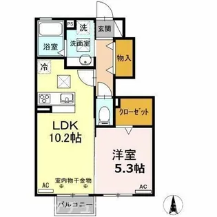 よつ葉館・蒼い館・まほろ館・ほくと館 ほくと館【1階】の間取り