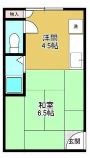 大開通りアパート【2号室】の間取り