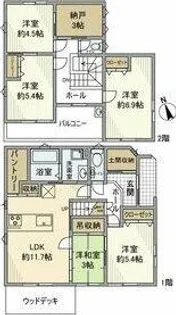 愛知県一宮市殿町1丁目【一戸建】の間取り
