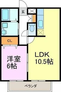 ミラコスタⅡ【2階】の間取り
