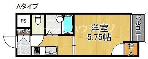 パークライフ住吉【1階】の間取り