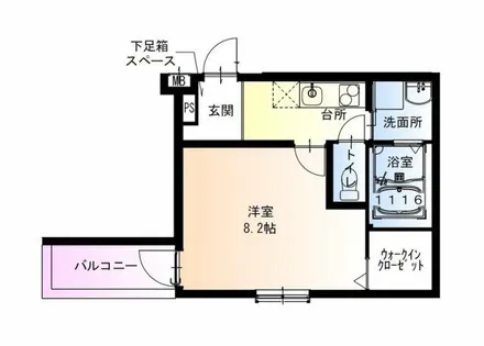 フジパレス今川公園東Ⅴ番館【2階】の間取り