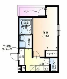 フジパレス今川公園東Ⅴ番館【2階】の間取り