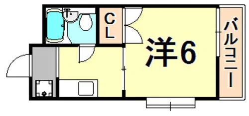 桝マンション【1階】の間取り