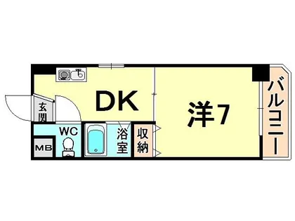 ジュネス南塚口【2階】の間取り