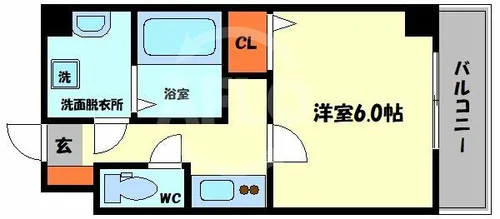 グランパシフィック松虫通【2階】の間取り