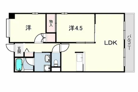 メルヴェユ伊丹【3階】の間取り