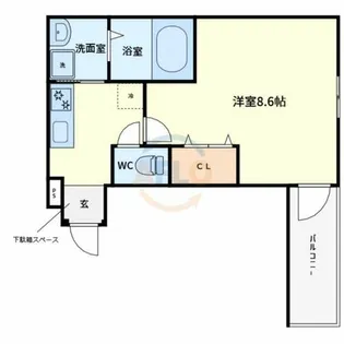 フジパレス今川公園東Ⅲ番館【3階】の間取り