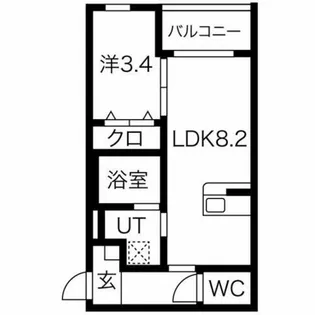 IDC パロス西堤(パロスニシヅツミ)【1階】の間取り